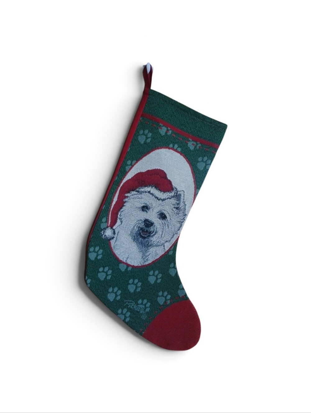 Westie Holiday Stocking Linda Picken Tapestry